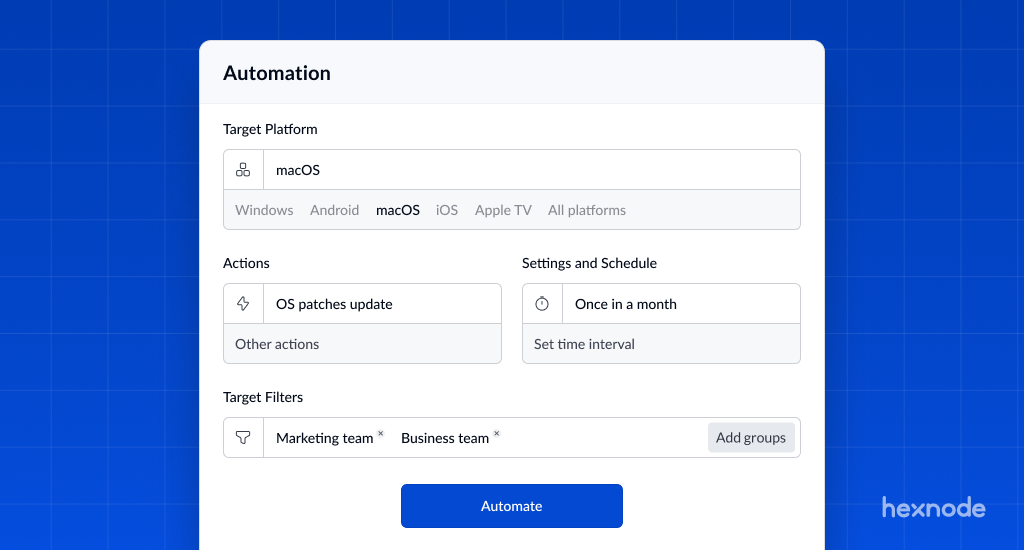 Hexnode Automate: Bringing Automation to Endpoint Management
